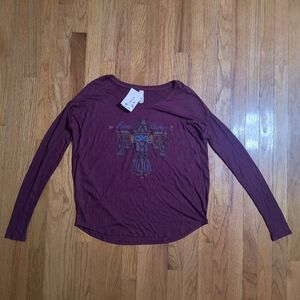 3/$10⭐ NWT Arena Bum Maroon Shirt, Women's Small